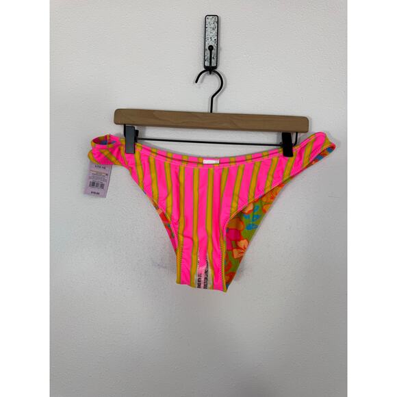 Wild Fable Reversible Neon Floral Cheeky Bikini Bottoms Size L NWT - Picture 7 of 8